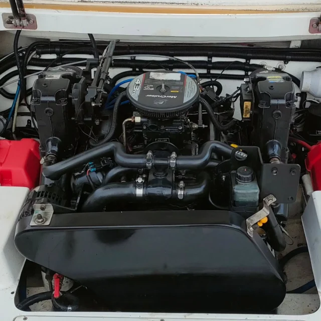 Mercruiser 4.3 TKS engine being winterised.