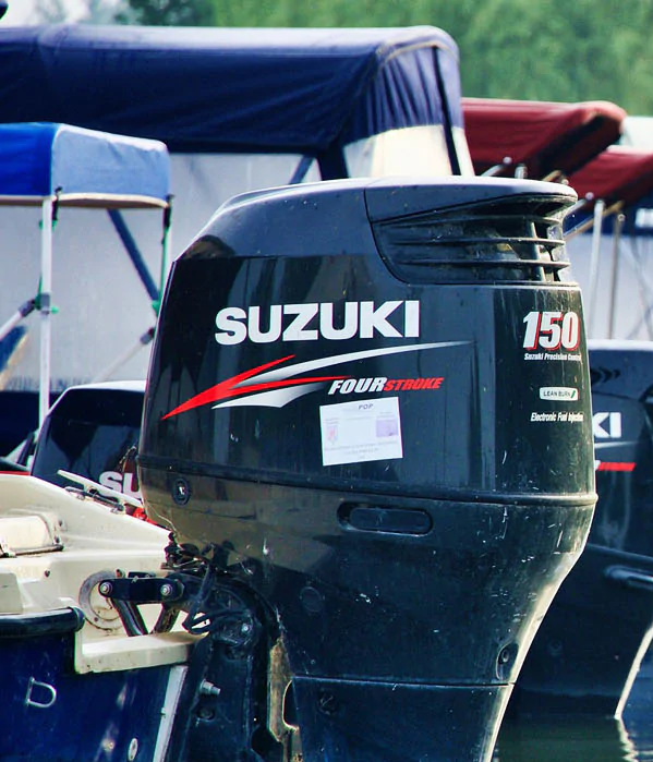 A Suzuki motor engine.